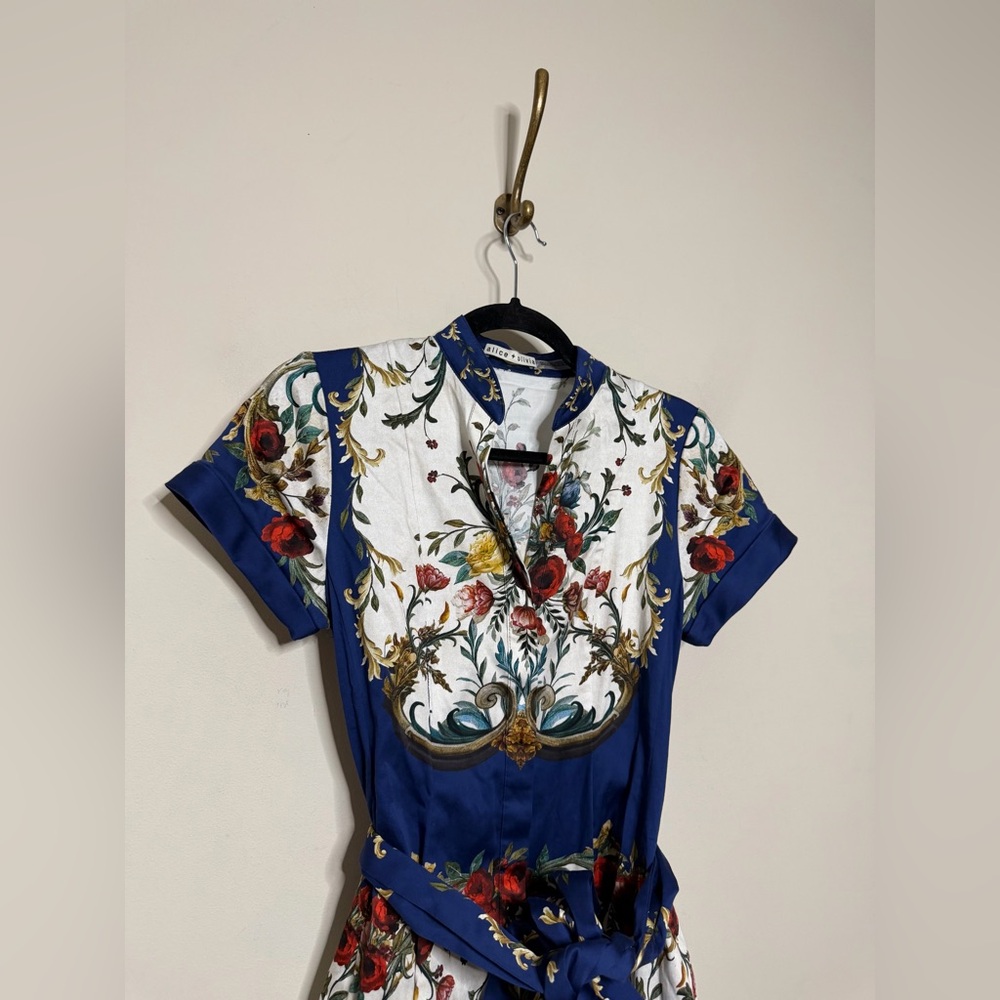 Alice + Olivia Lucy Mini Shirt Dress - Picture 8 of 9